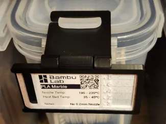 Clip On Label Holder (Print in Place, No Supports)