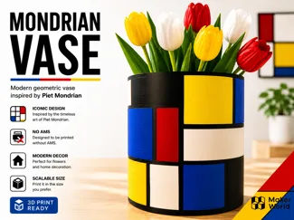 Mondrian Vase