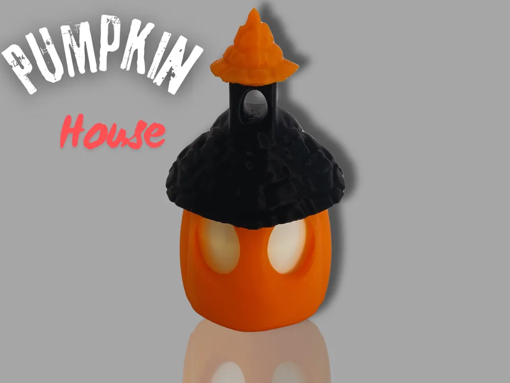 Pumpkin House (Lamp) by Crafted Creations - MakerWorld