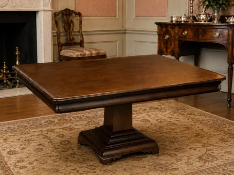 Figura decorativa: Miniature American Empire Pedestal Dining Table — referencia de MakerWorld