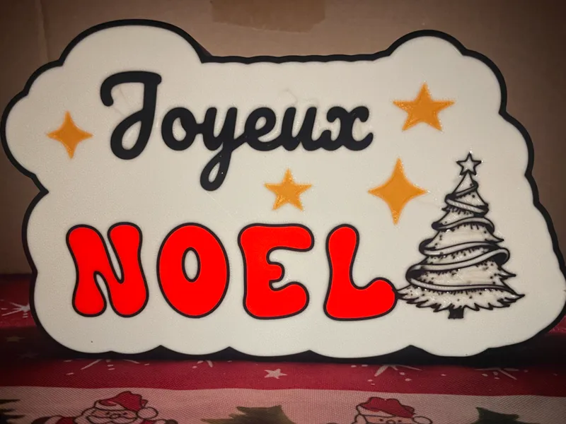 boite lumineuse joyeux noel