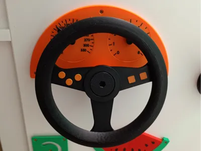 Steering wheel for activity board