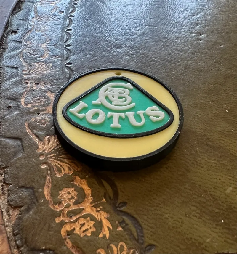 Lotus Badge Keyring