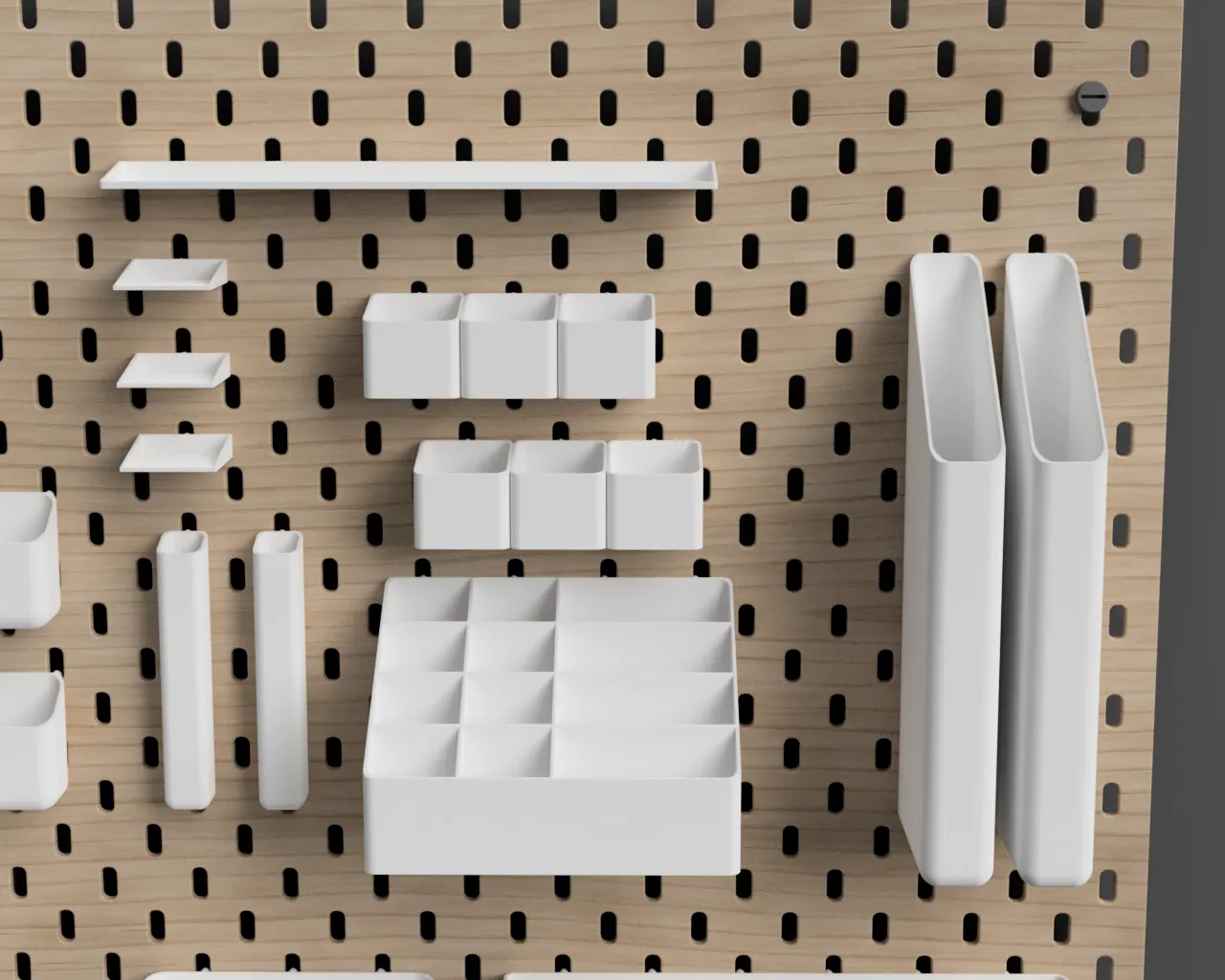 IKEA SKADIS Add-Ons: Parametric Bins and Shelves view 4