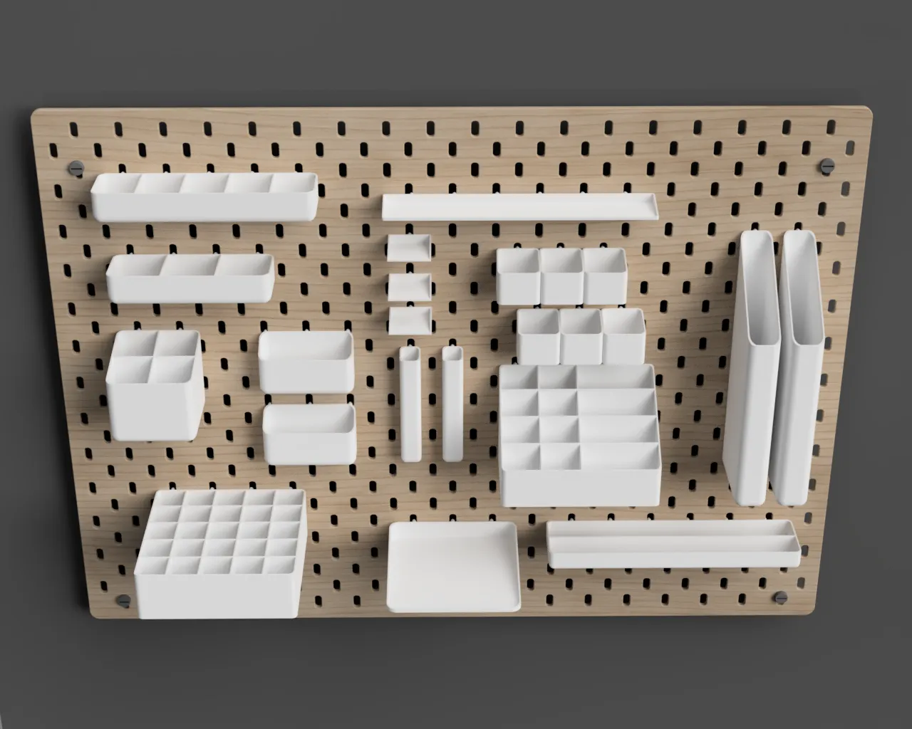 IKEA SKADIS Add-Ons: Parametric Bins and Shelves view 3