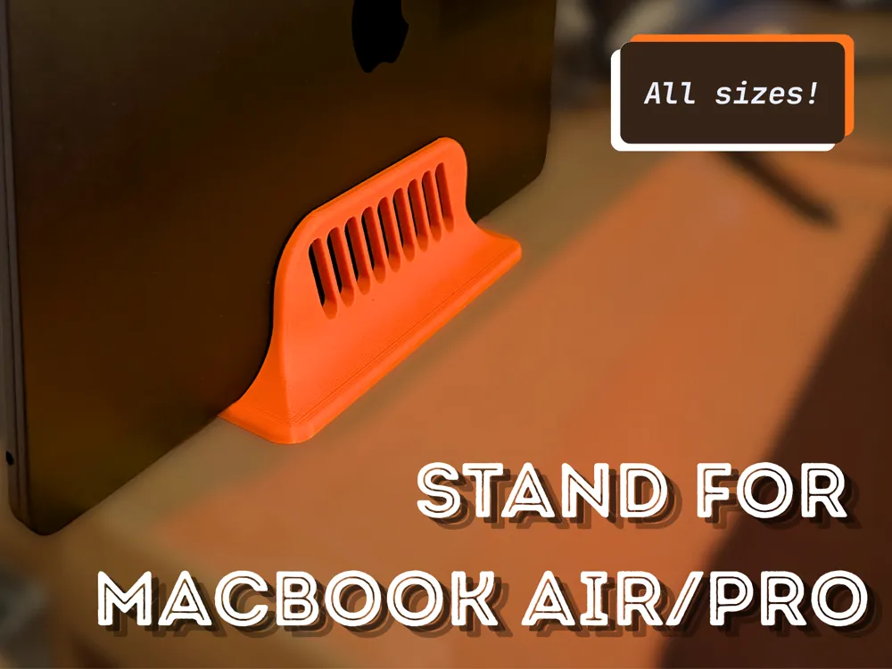 Stand For Macbook Air/Pro M1/M2/M3/M4/M5 - Free 3D Print Model