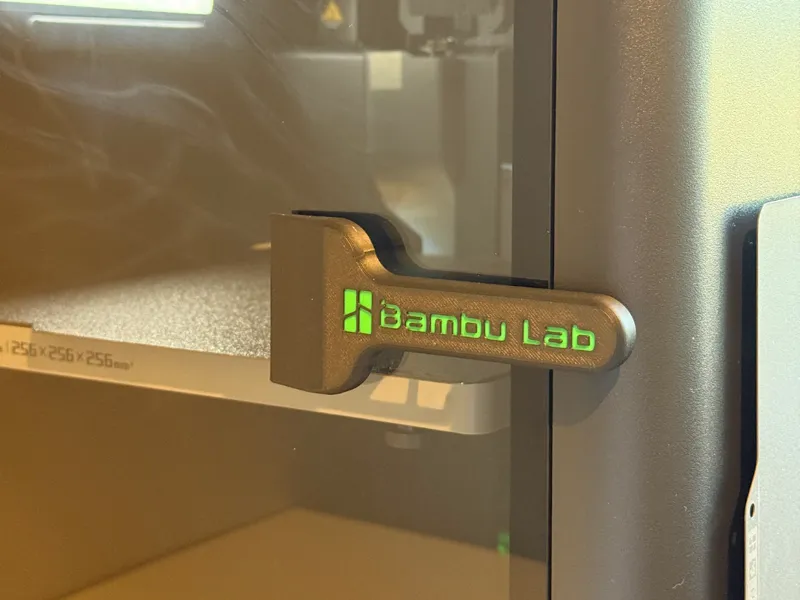 Bambu Lab bed scraper and P1S / X1C door handle