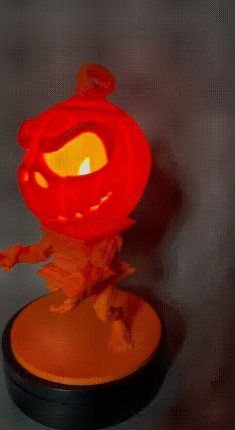 Pumpkin Monster Lamp