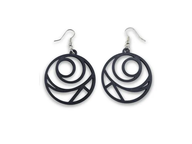 Round Geometric Earrings – Modern Style