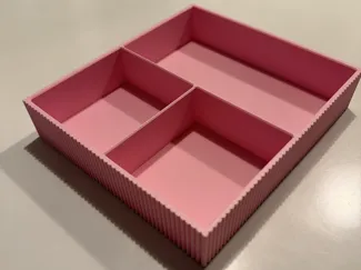 Ribbed make-up organizer / general organizer