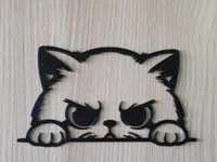 Décoration murale chat (chaton) grincheux — photo 2