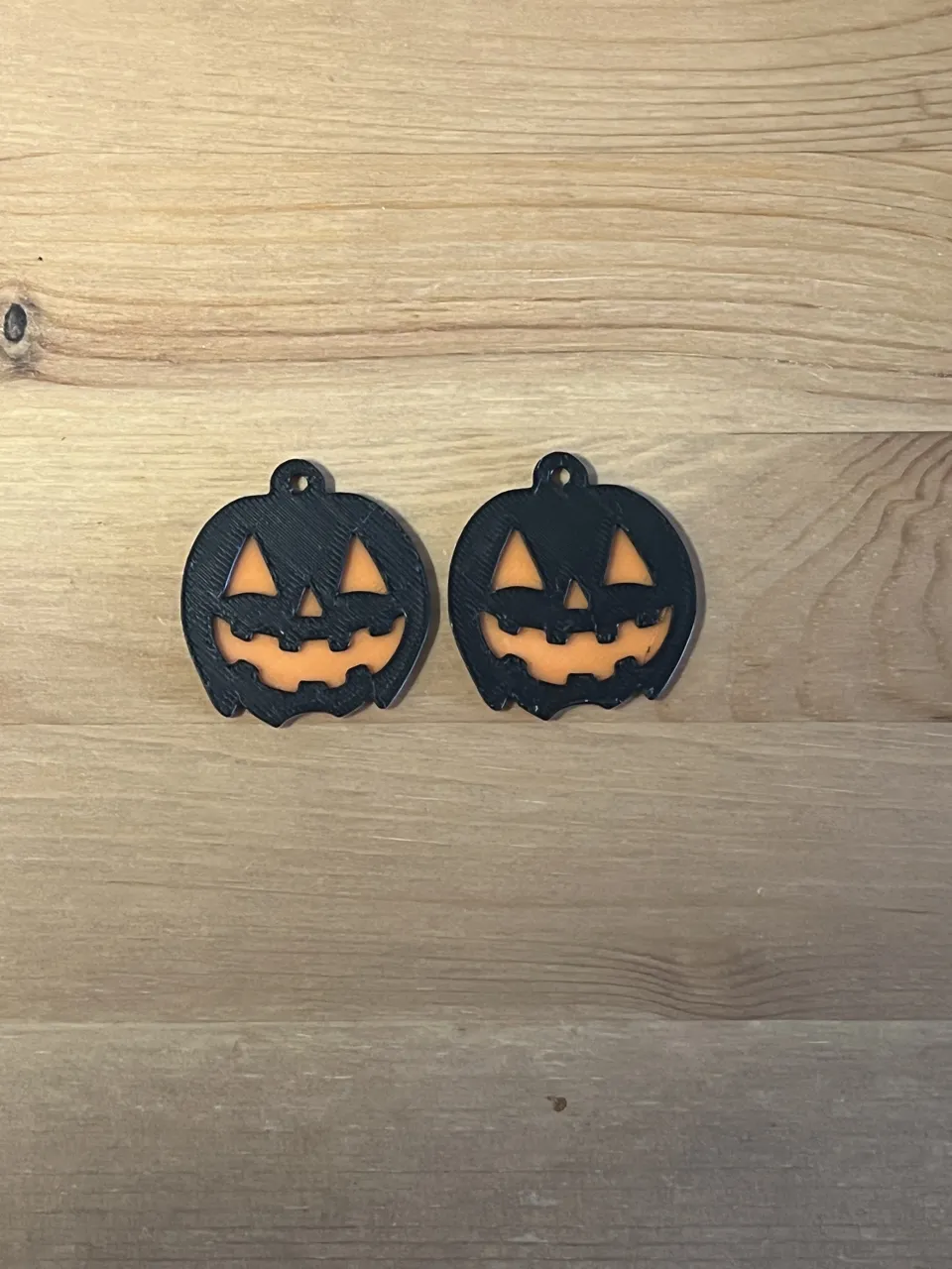 pumpkin earrings view 2