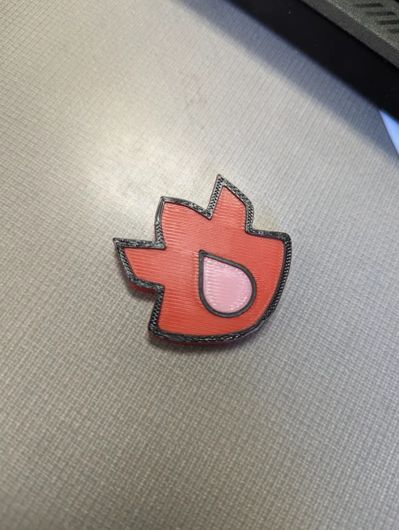 Volcano Badge Magnet