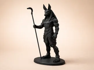 Anubis Low Poly Guardian