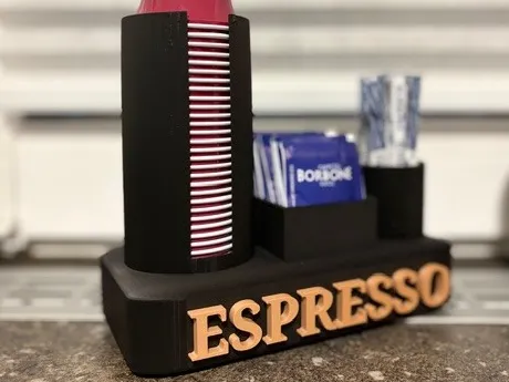 ESPRESSO Organizer für Kaffeebecher Rührstäbchen..