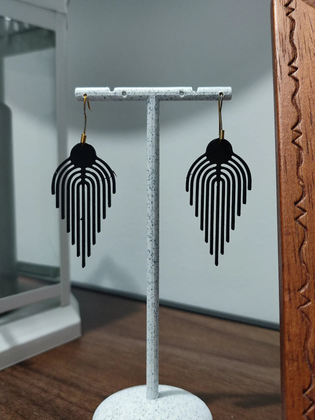 Aretes Fronda Geométrica view 3