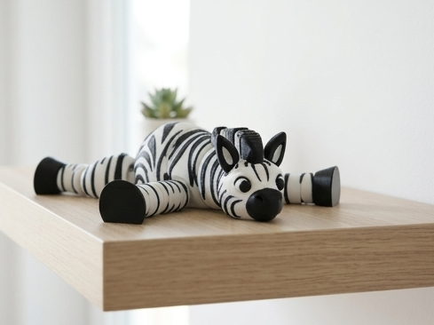 Articulated Zebra Desk Flexi Toy