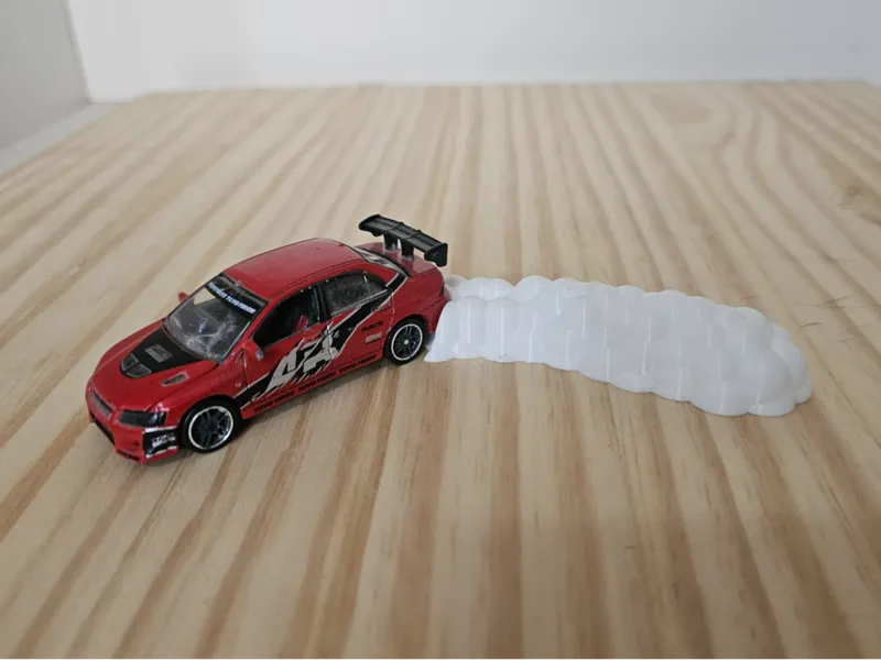 HW MBX diecast drift burnout smoke diorama 1/64