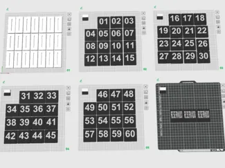 PLACAS NUMEROS RESTAURANTE