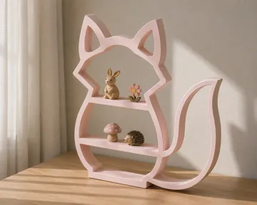 Estante o repisa: Cute Fox Kids Shelf – Tabletop or Wall Mounted — vista de referencia 4