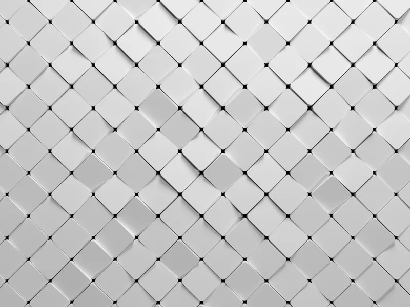Textured white tiles 