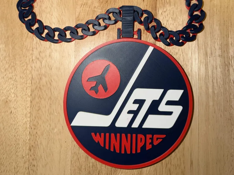 Winnipeg Jets Heritage Classic Cuban Link Chain
