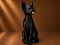 Grumpy Black Cat - Three colors