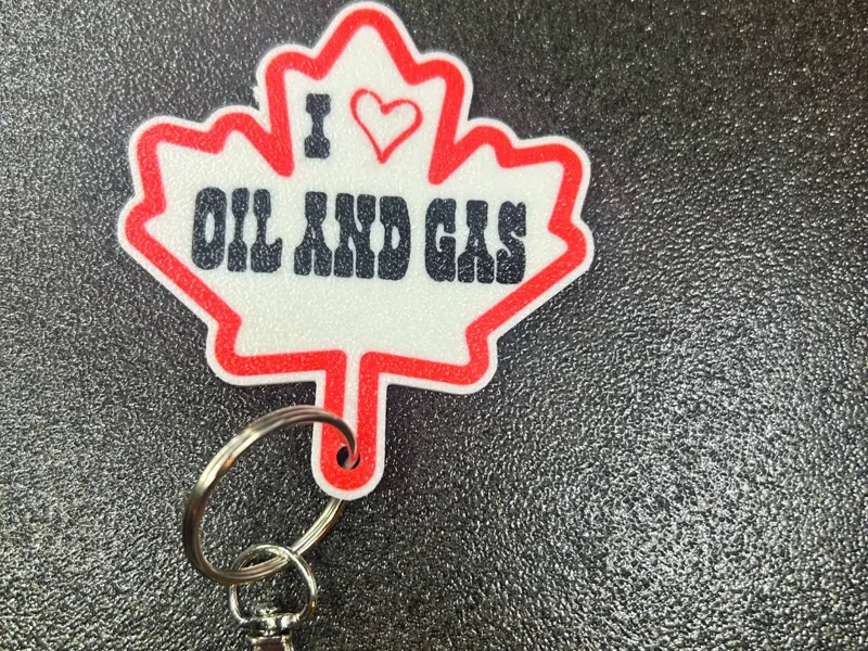 I love Canadian oil and gas Keychain