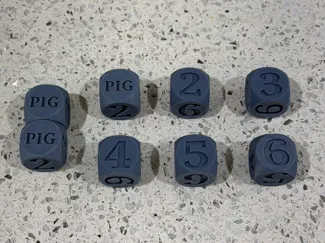 PIG game dice
