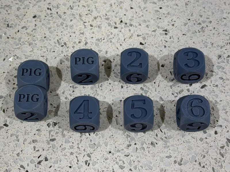 PIG game dice