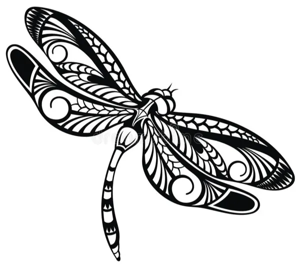 Libellule décorative murale 2D