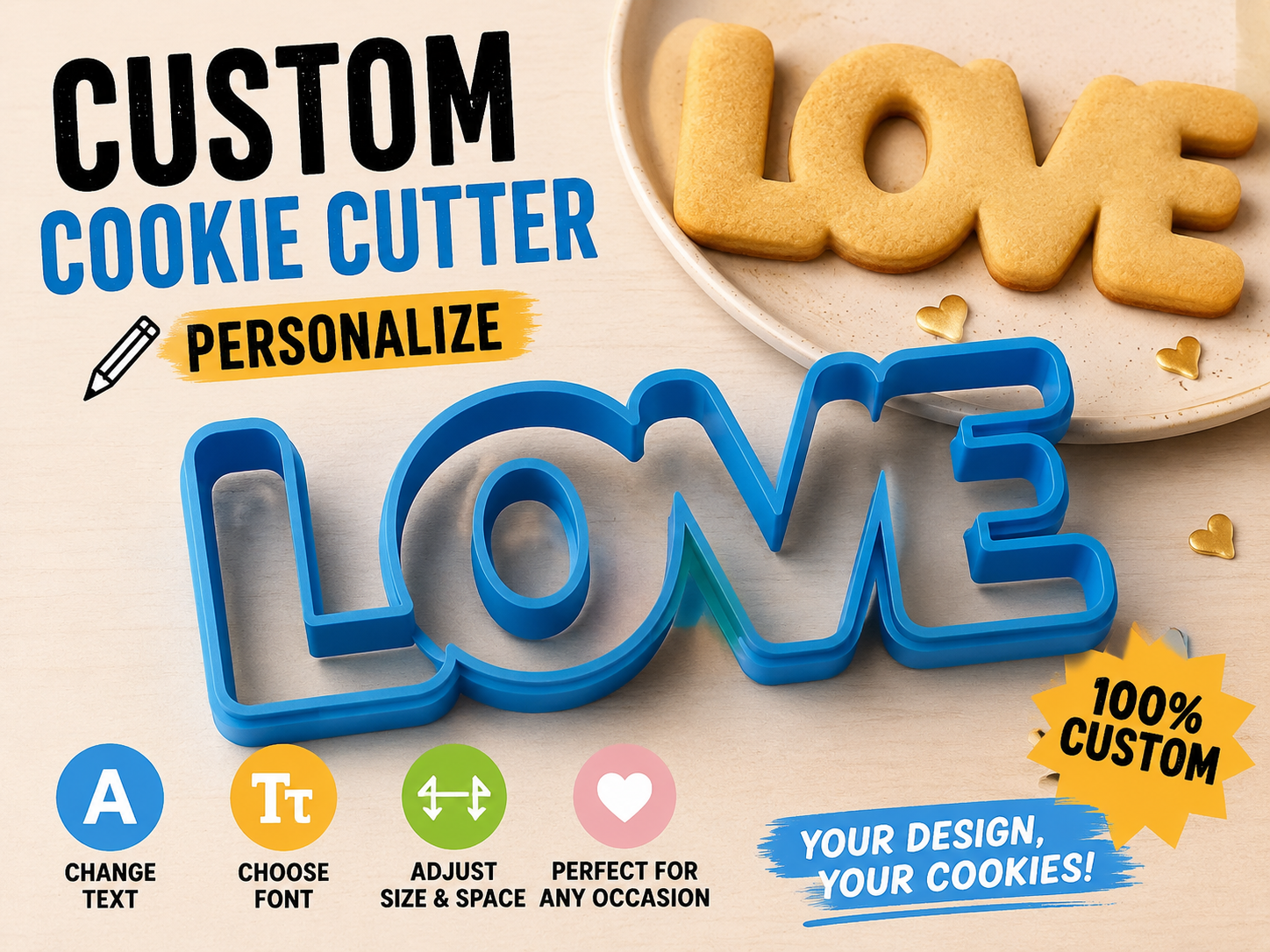 Cookie Cutter Custom Personalize