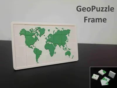 GeoPuzzle Frame - Build the World