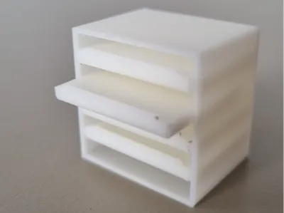 Mini Paper Tray Organizer - 1:12 Dollhouse