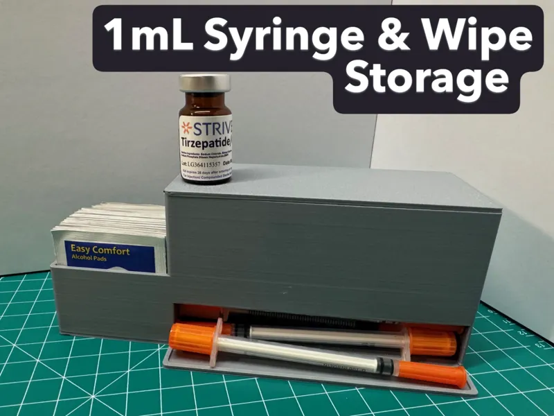 1mL Syringe & Alcohol Wipe Box