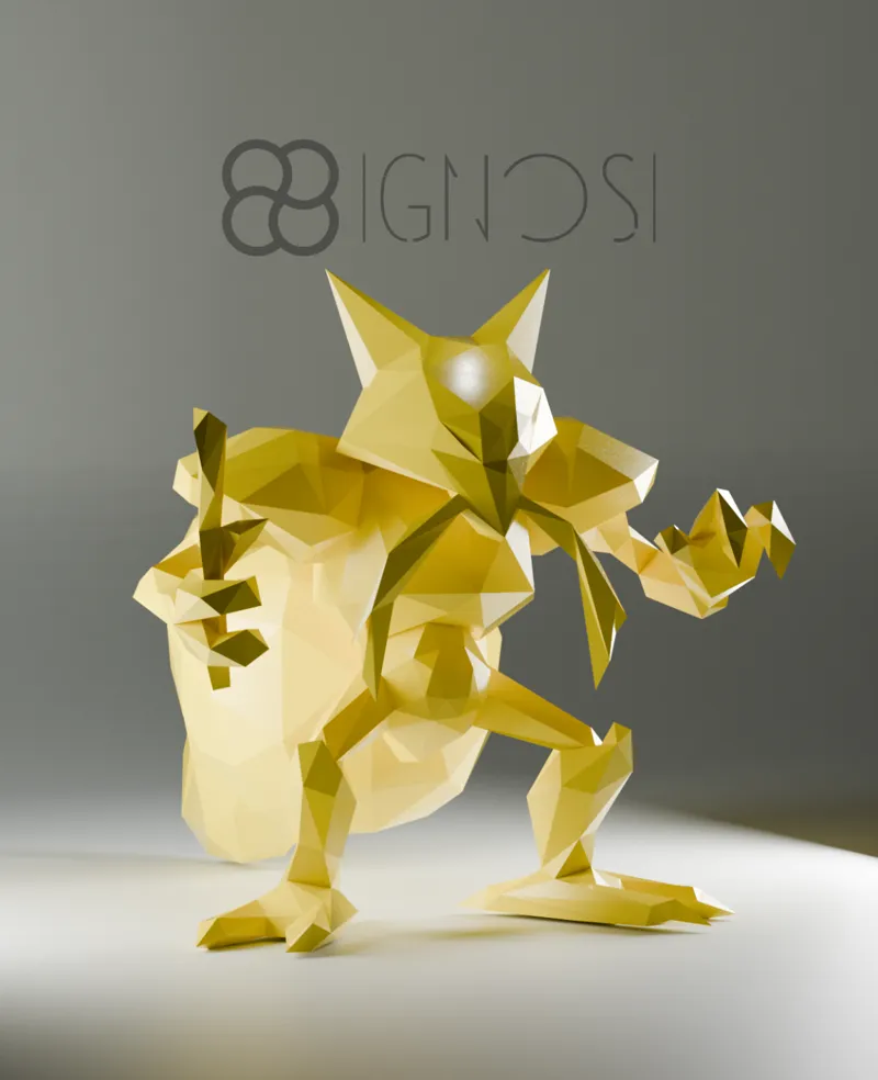 (#64) Kadabra Low Poly
