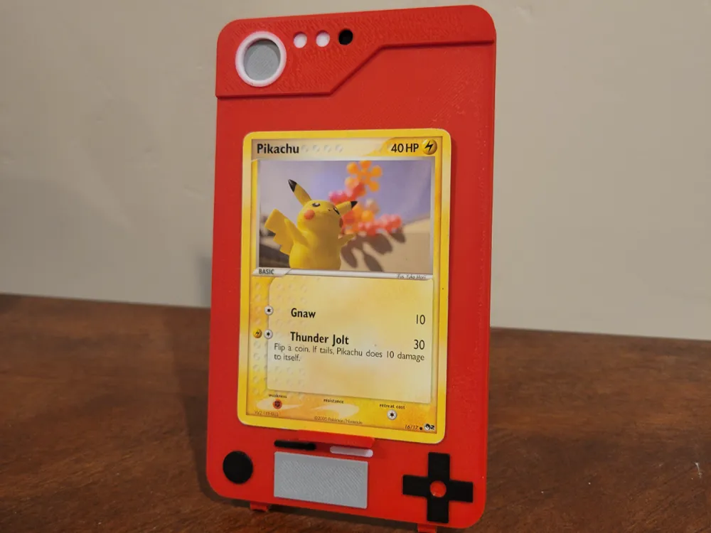 Pokedex Pokemon Card Display - Free 3D Print Model - MakerWorld