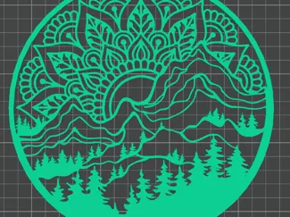 Mandala en la montaña