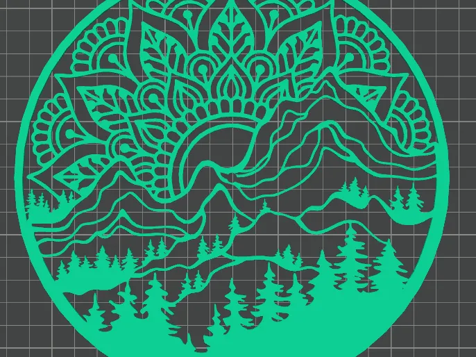 Mandala en la montaña