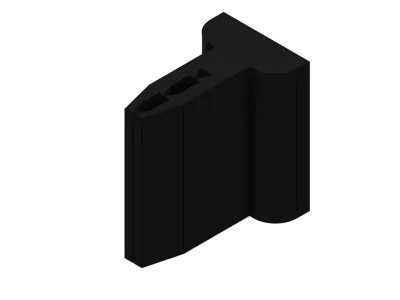 Flag clamp for curtain rail