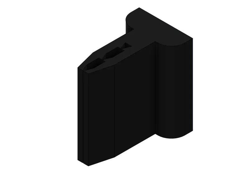 Flag clamp for curtain rail