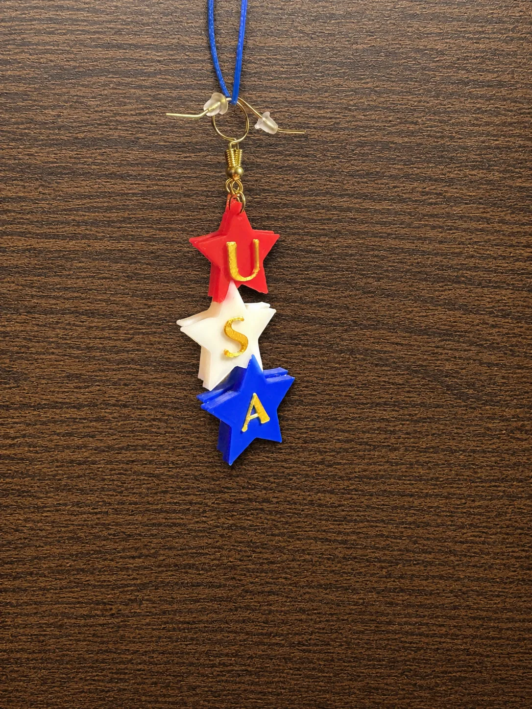 USA Star Earrings view 3