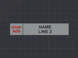 Mailbox Tag Name 100x20mm