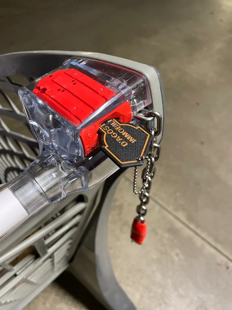 Portachiavi gettone carrello NFC