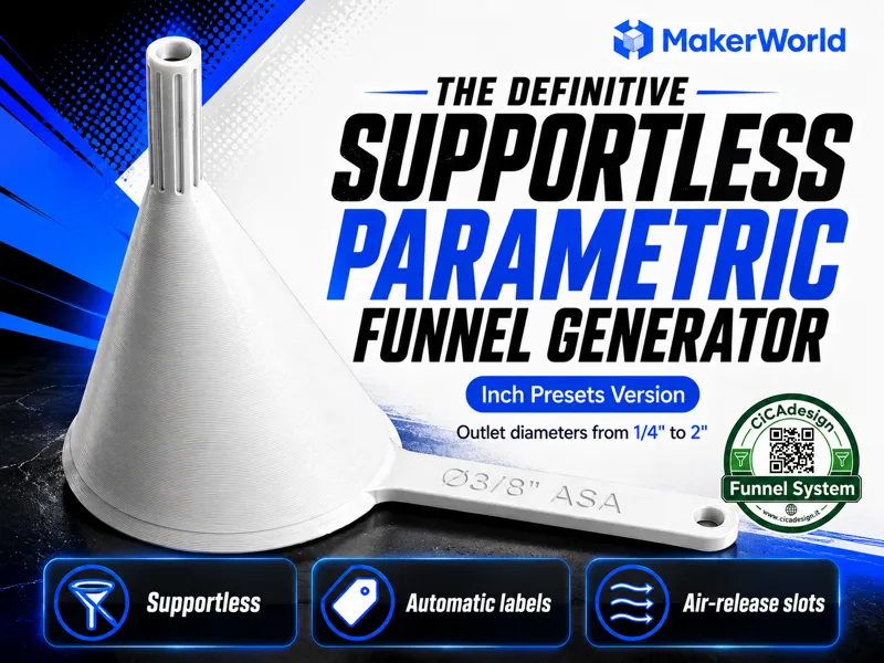 Definitive Parametric Funnel Generator – Inch