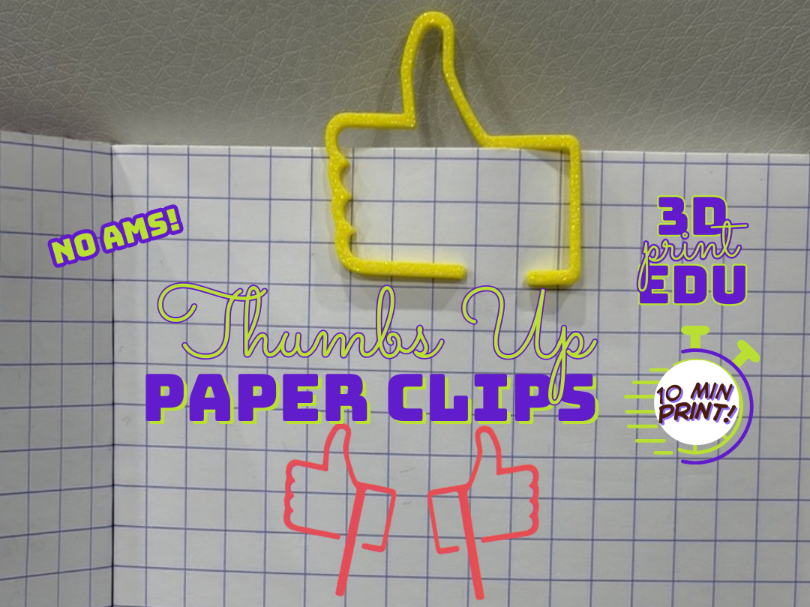 Thumbs Up Paper Clips | Fun Desk Accessory