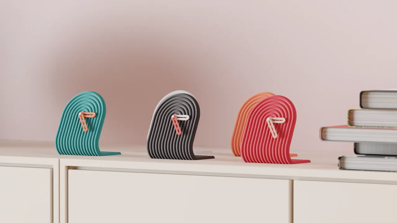 Modern Desktop Clock. Modular Clock Kit view 3