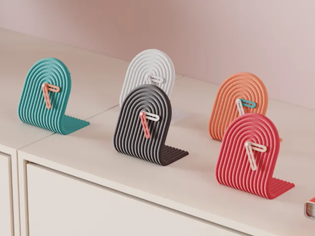 Modern Desktop Clock. Modular Clock Kit