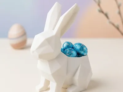 Easter bunny chocolate egg holder