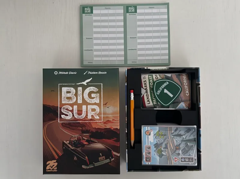 Big Sur Board Game Insert - Sleeved and Unsleeved